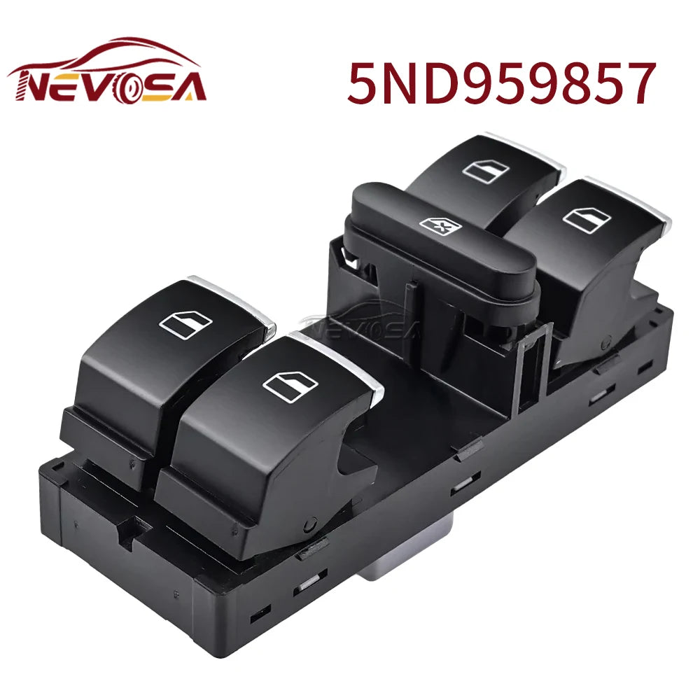 5ND959857 For VW Golf 5 6 GTI MK5 MK6 Jetta Tiguan Passat B6 CC Seat Leon MK2 Fabio Power Window Master Switch Control Button